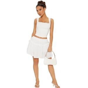 ✨ Fashion Nova White Mini Skirt